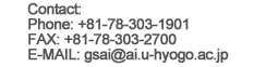 Contact: TEL: +81-78-367-8616 FAX: +81-78-362-0651