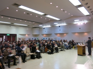 （写真）山名氏に関する講演の様子